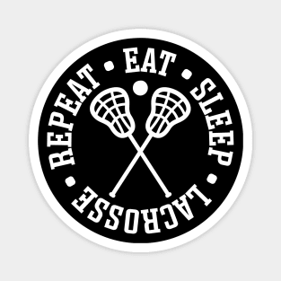 Eat Sleep Lacrosse Repeat Sport Cute Funny Magnet